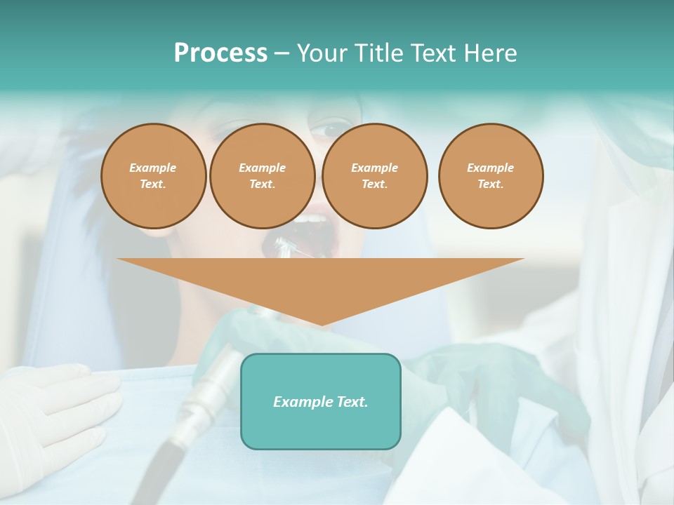 Tooth Woman Drilling PowerPoint Template