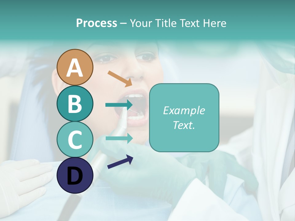 Tooth Woman Drilling PowerPoint Template