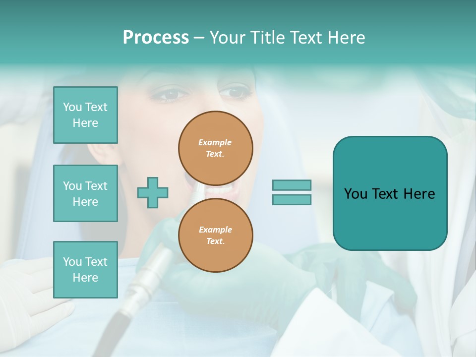 Tooth Woman Drilling PowerPoint Template