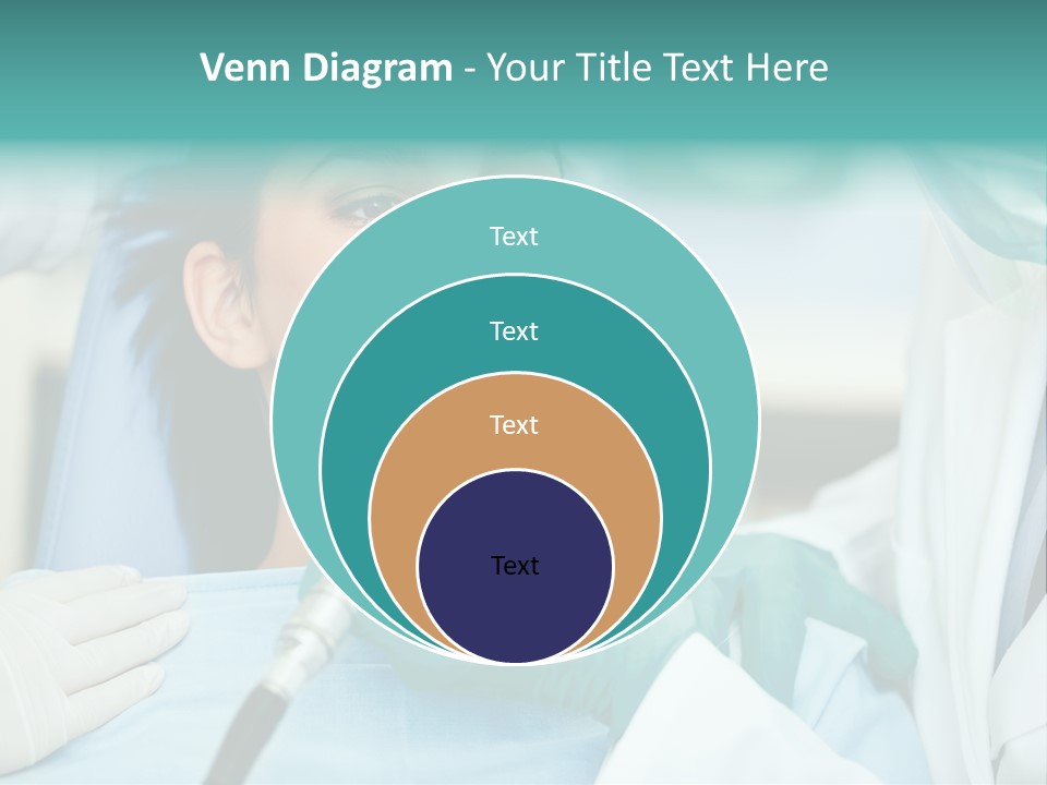 Tooth Woman Drilling PowerPoint Template