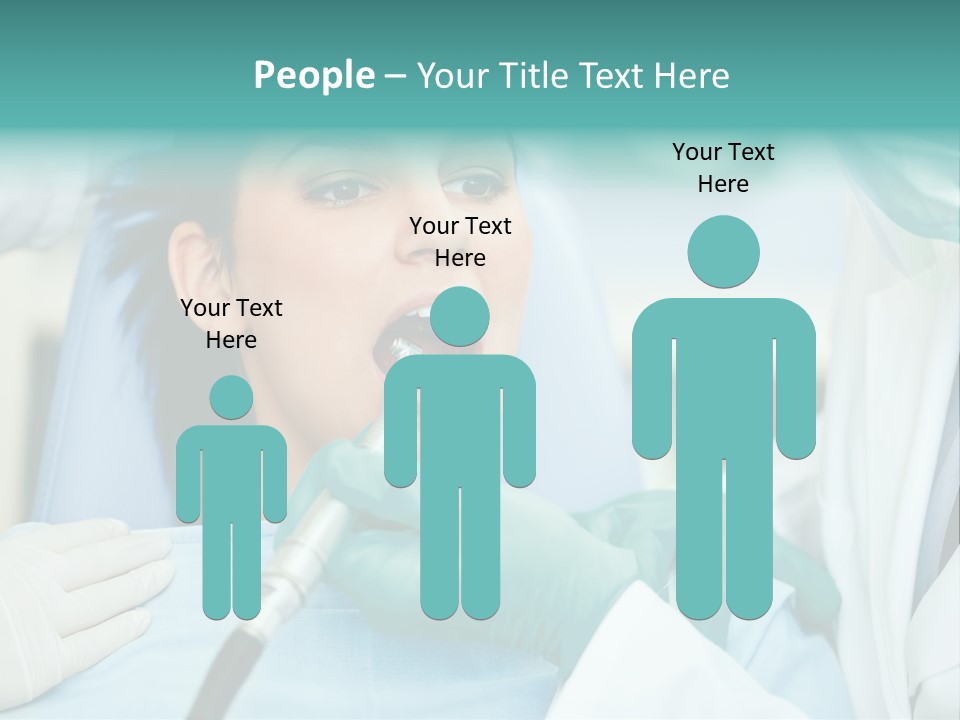 Tooth Woman Drilling PowerPoint Template