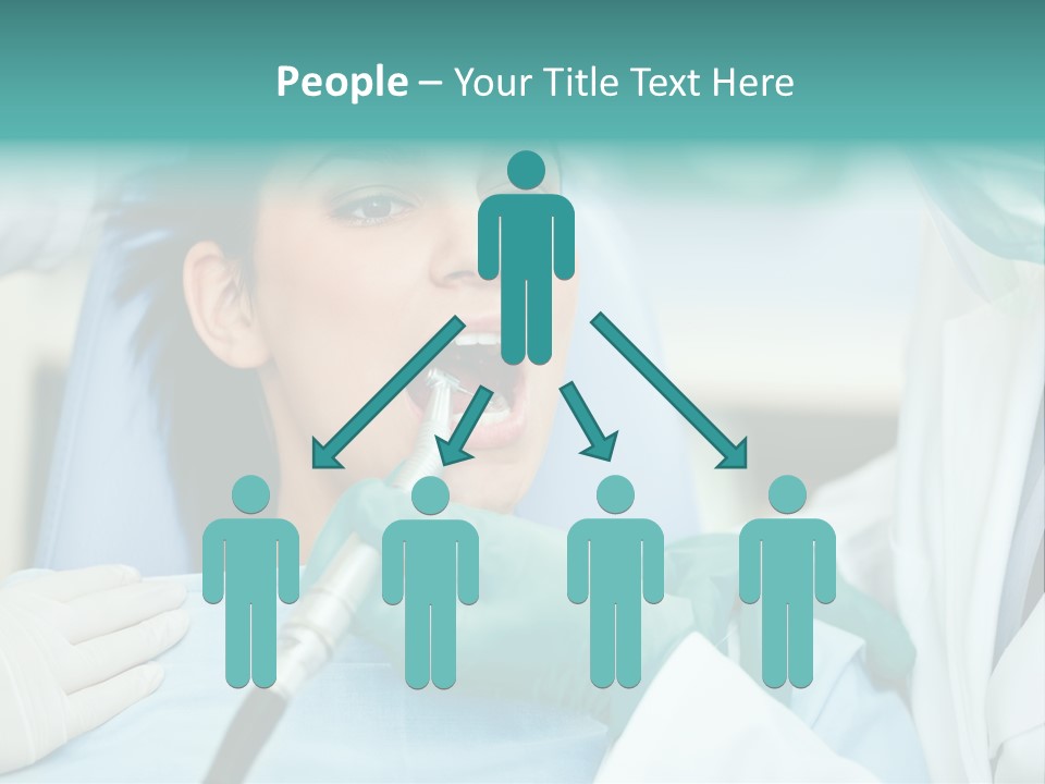 Tooth Woman Drilling PowerPoint Template