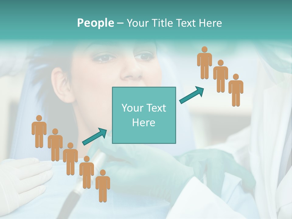 Tooth Woman Drilling PowerPoint Template