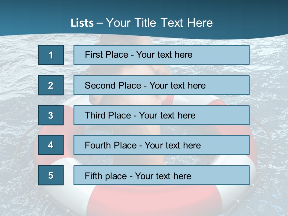 Red Protection Hands PowerPoint Template