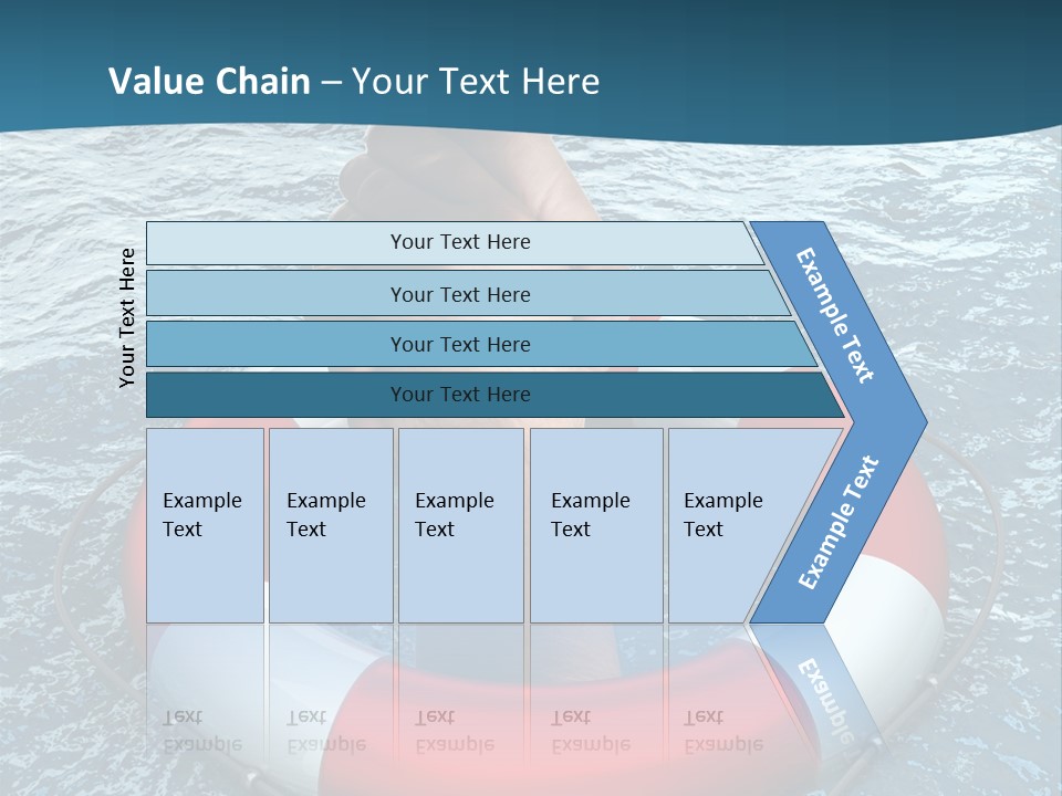 Red Protection Hands PowerPoint Template