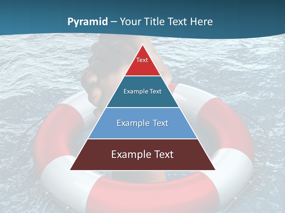 Red Protection Hands PowerPoint Template