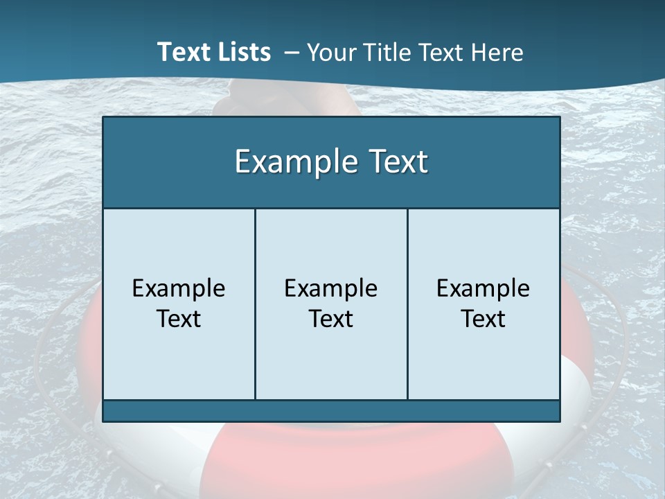 Red Protection Hands PowerPoint Template