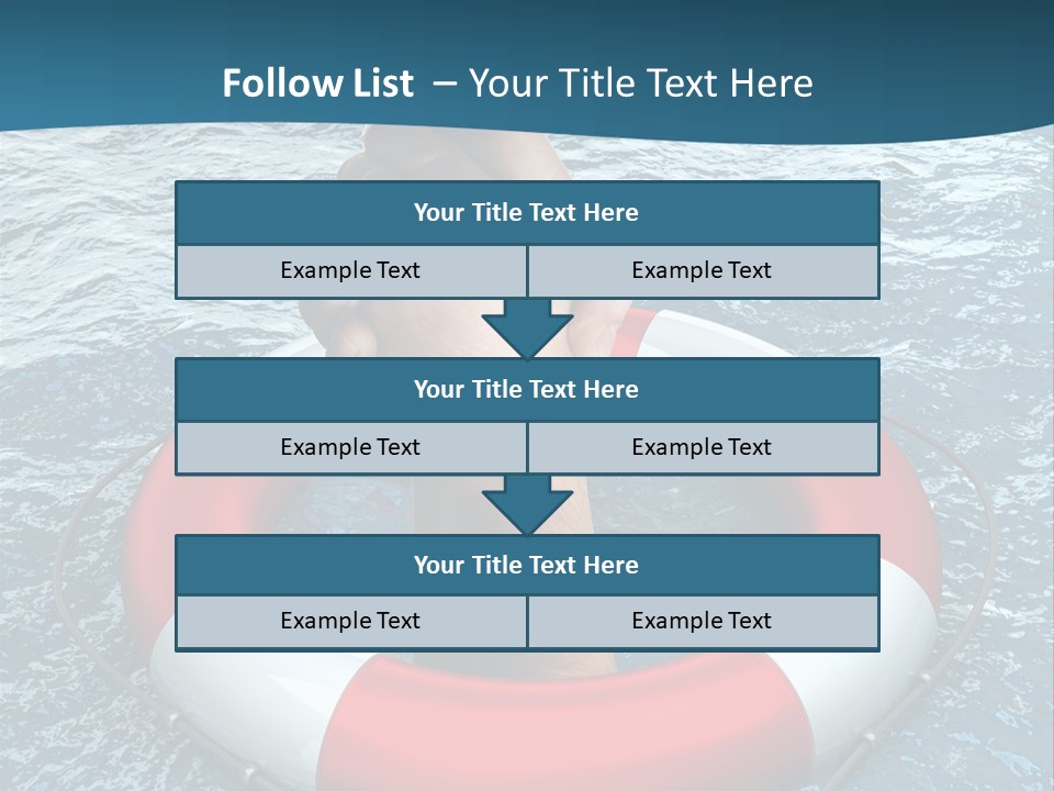 Red Protection Hands PowerPoint Template
