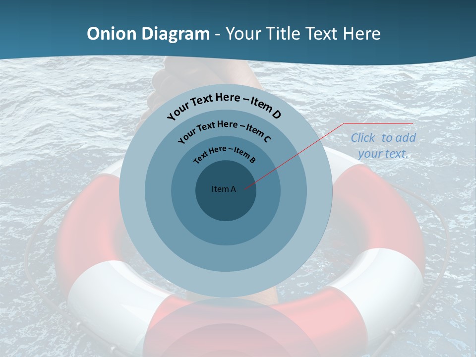 Red Protection Hands PowerPoint Template