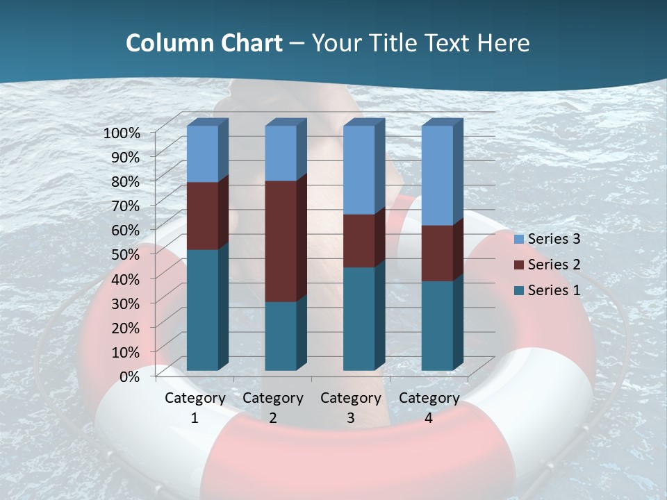 Red Protection Hands PowerPoint Template