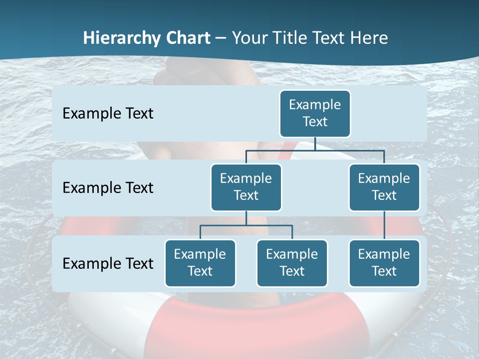 Red Protection Hands PowerPoint Template