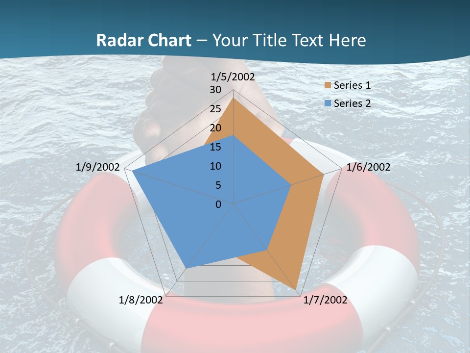 Red Protection Hands PowerPoint Template