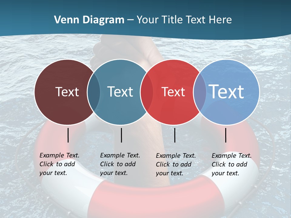 Red Protection Hands PowerPoint Template