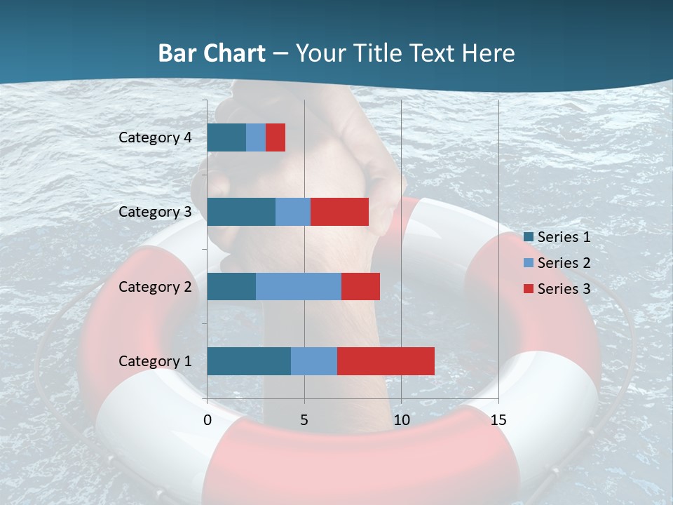 Red Protection Hands PowerPoint Template