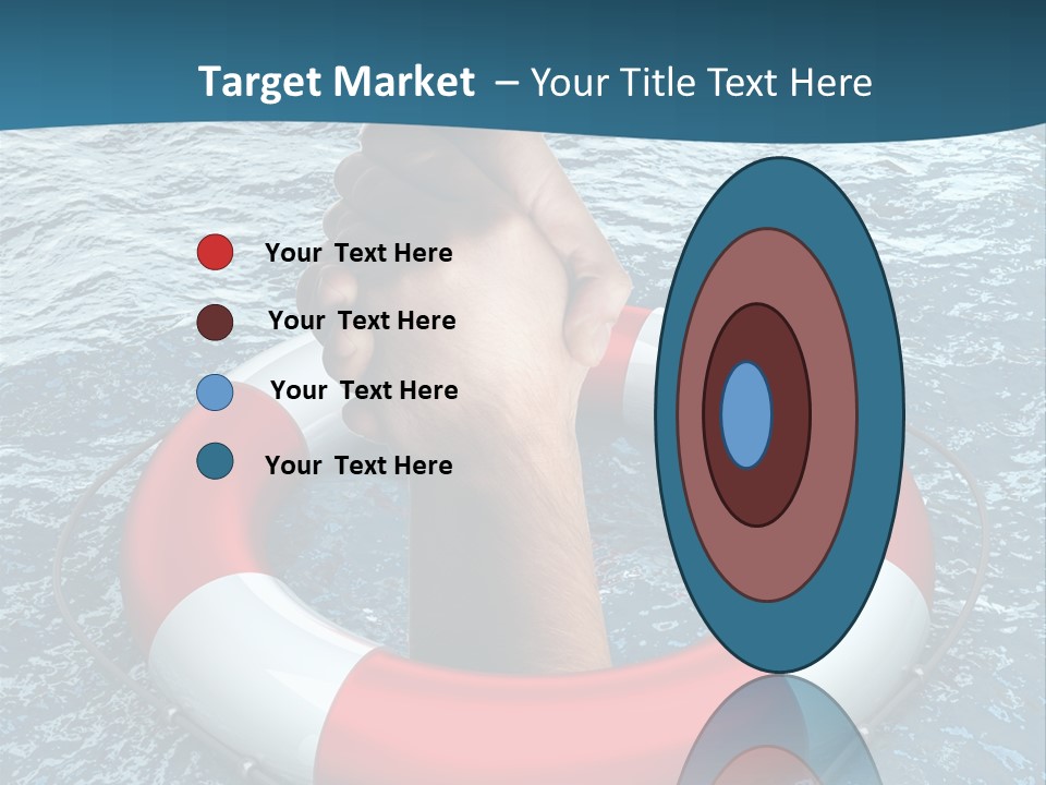 Red Protection Hands PowerPoint Template