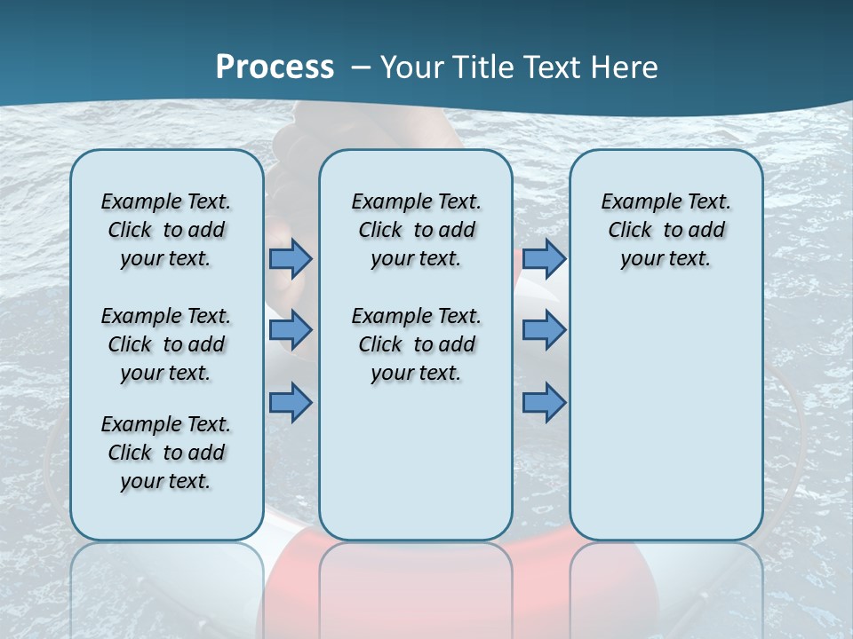 Red Protection Hands PowerPoint Template