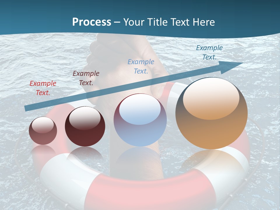 Red Protection Hands PowerPoint Template