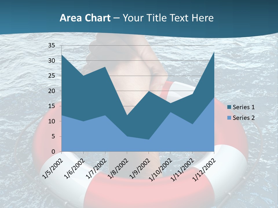 Red Protection Hands PowerPoint Template