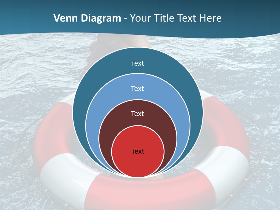 Red Protection Hands PowerPoint Template