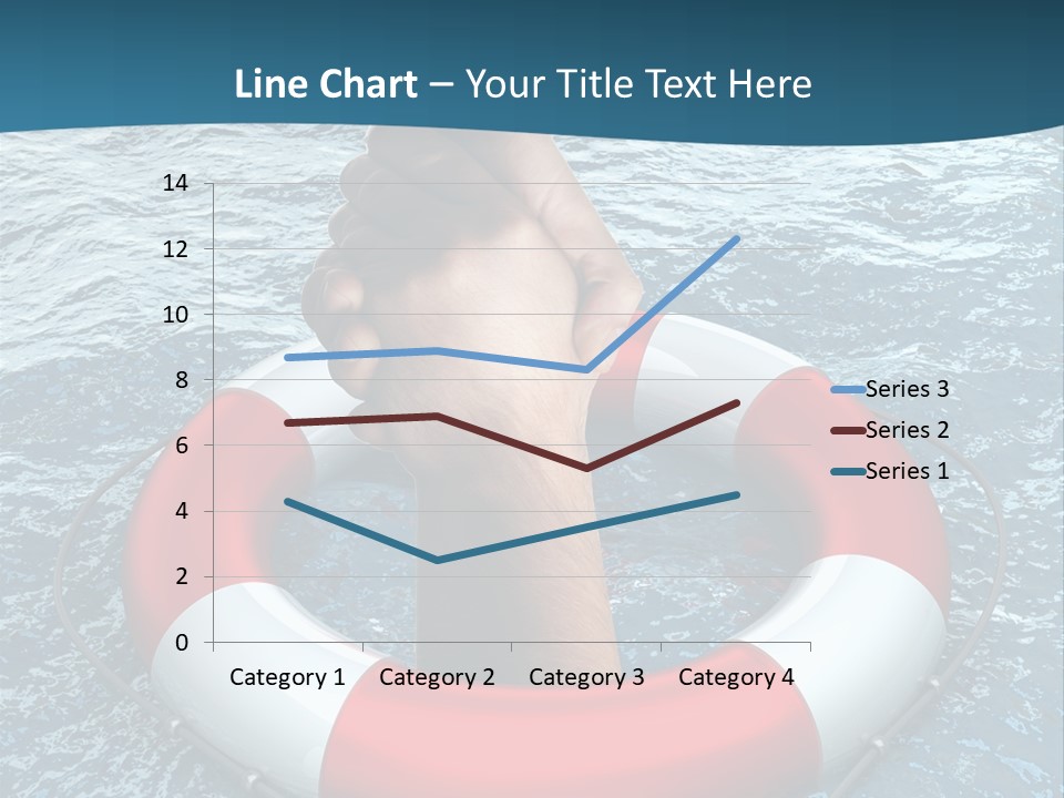 Red Protection Hands PowerPoint Template