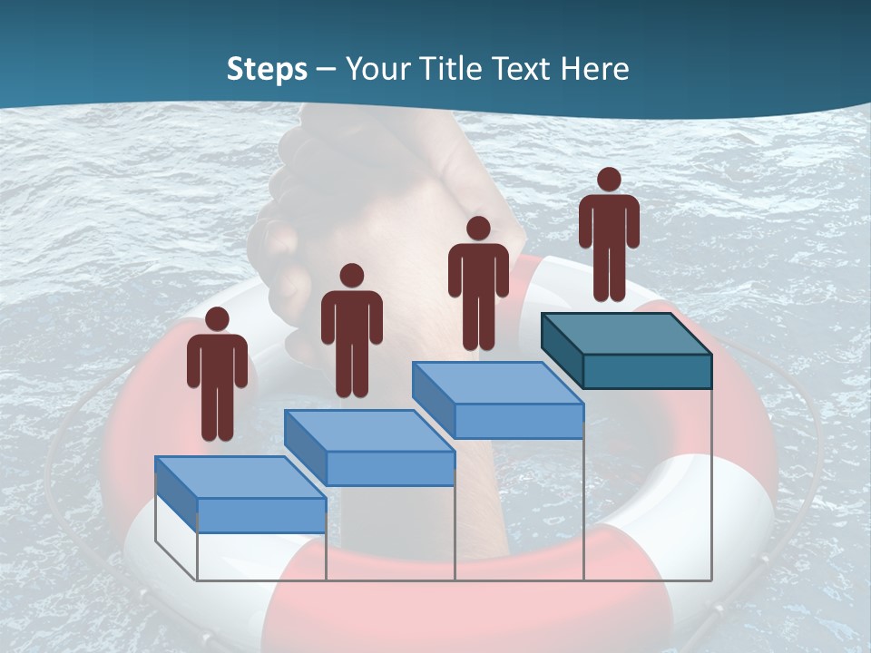 Red Protection Hands PowerPoint Template