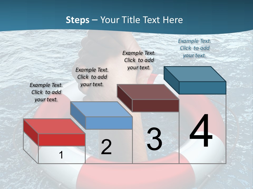 Red Protection Hands PowerPoint Template