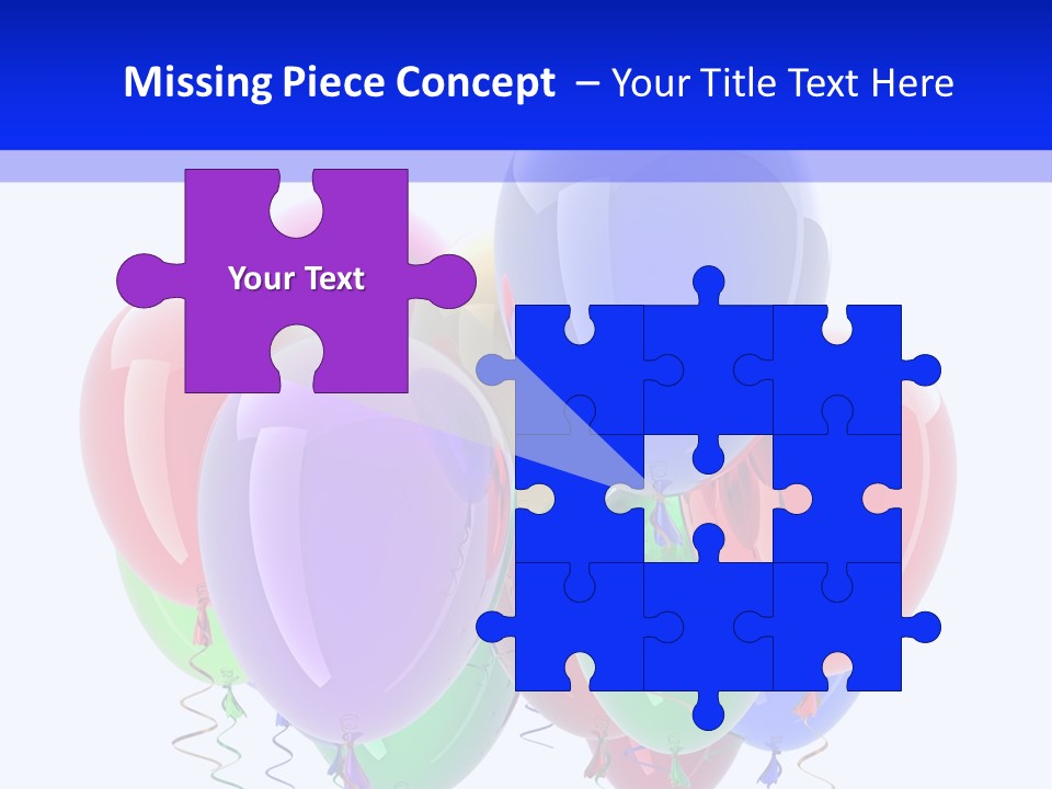 Multicolor Surprise Helium PowerPoint Template