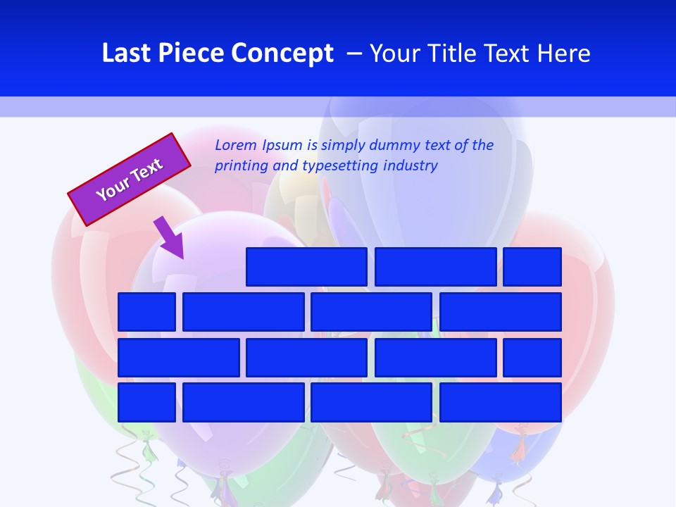 Multicolor Surprise Helium PowerPoint Template