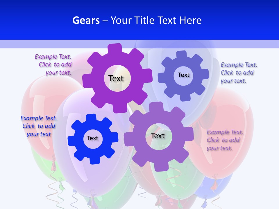 Multicolor Surprise Helium PowerPoint Template