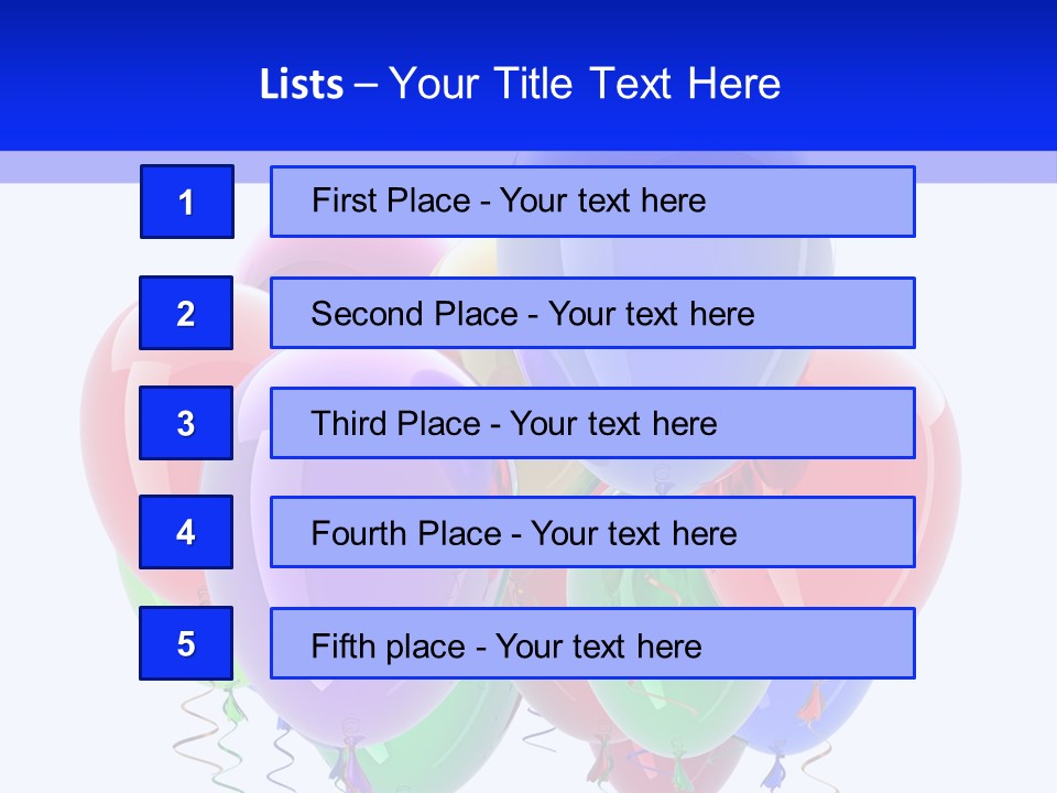 Multicolor Surprise Helium PowerPoint Template
