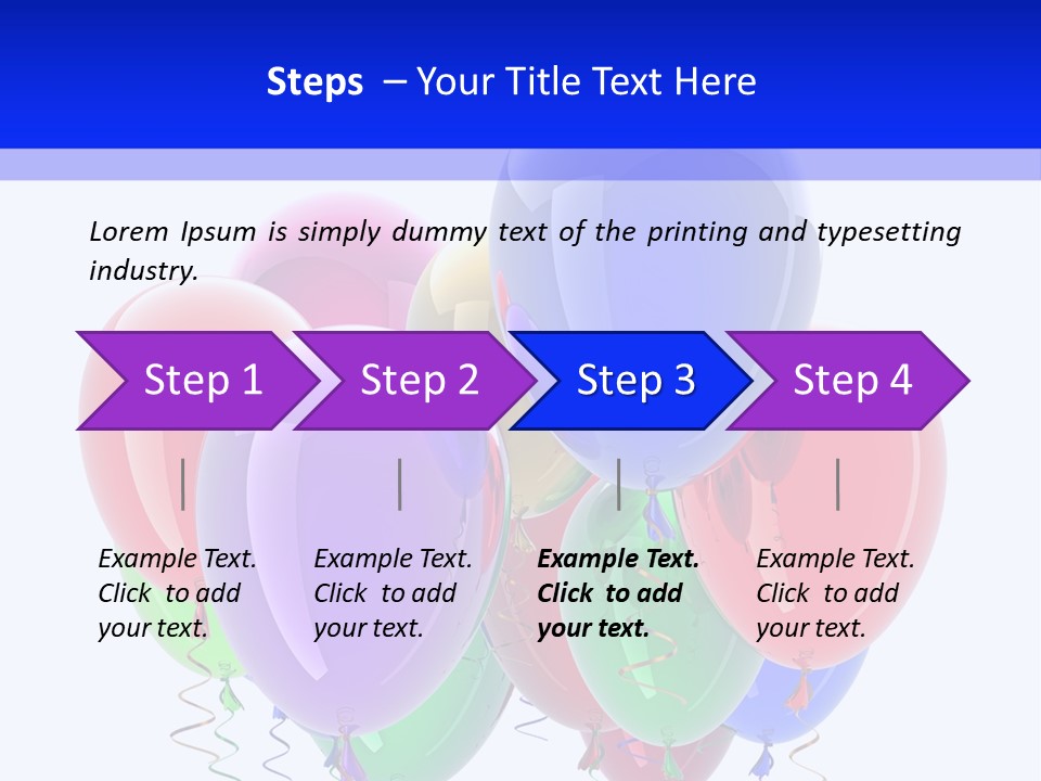 Multicolor Surprise Helium PowerPoint Template