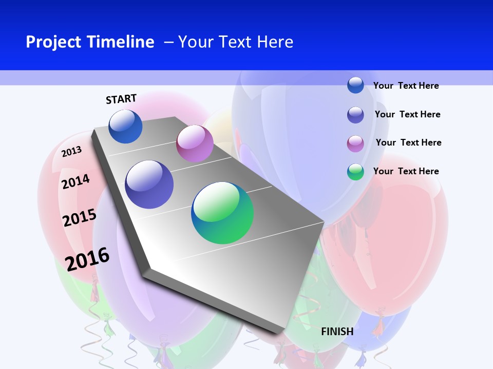 Multicolor Surprise Helium PowerPoint Template