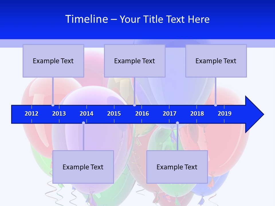 Multicolor Surprise Helium PowerPoint Template