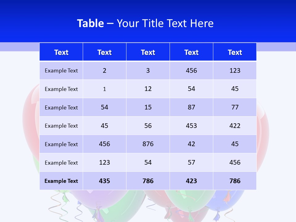 Multicolor Surprise Helium PowerPoint Template