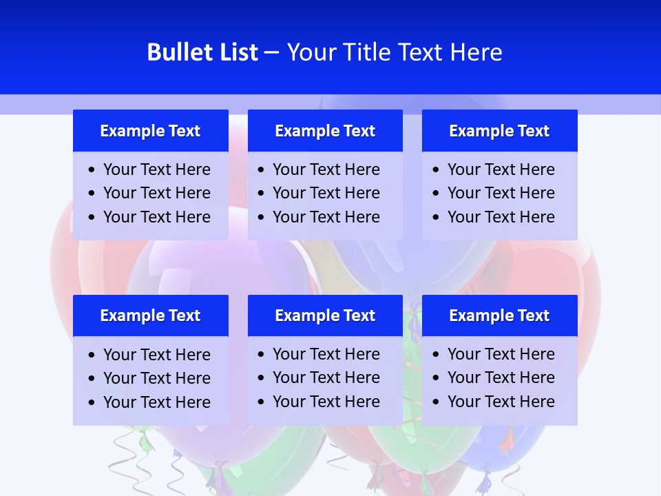 Multicolor Surprise Helium PowerPoint Template