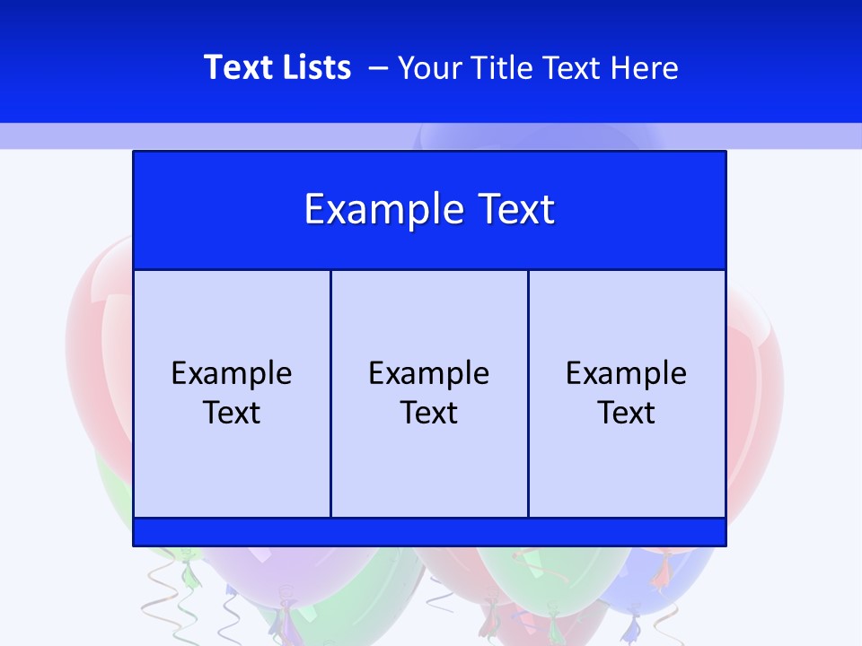 Multicolor Surprise Helium PowerPoint Template