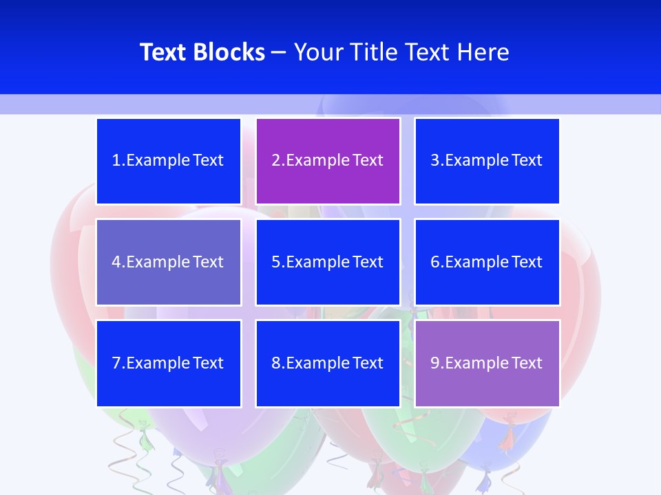Multicolor Surprise Helium PowerPoint Template