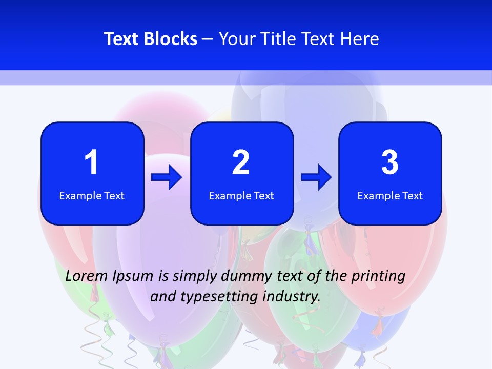 Multicolor Surprise Helium PowerPoint Template