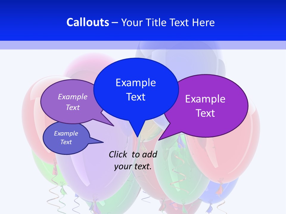 Multicolor Surprise Helium PowerPoint Template