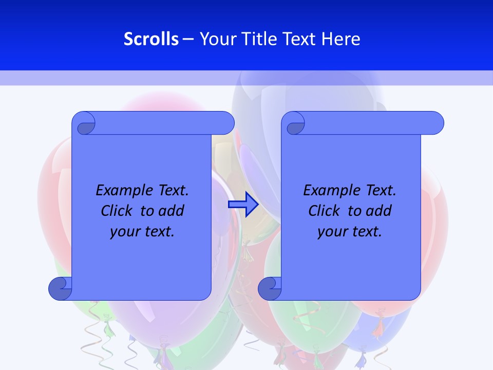 Multicolor Surprise Helium PowerPoint Template