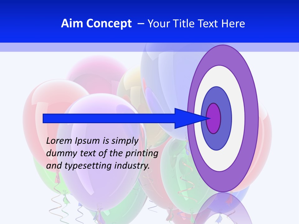Multicolor Surprise Helium PowerPoint Template