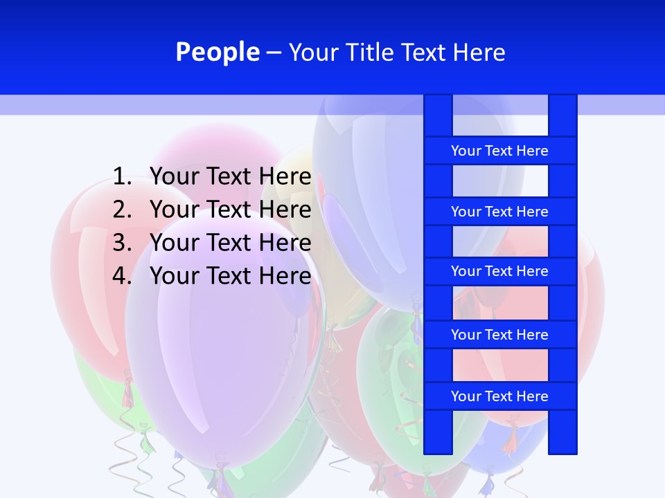 Multicolor Surprise Helium PowerPoint Template