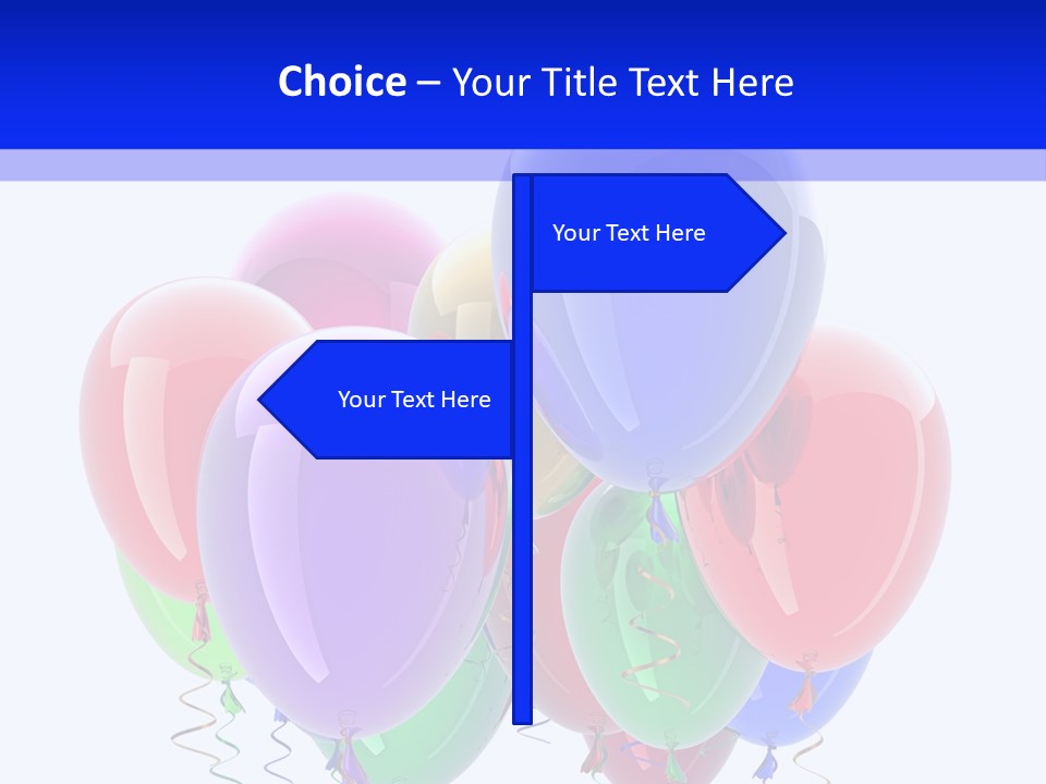 Multicolor Surprise Helium PowerPoint Template