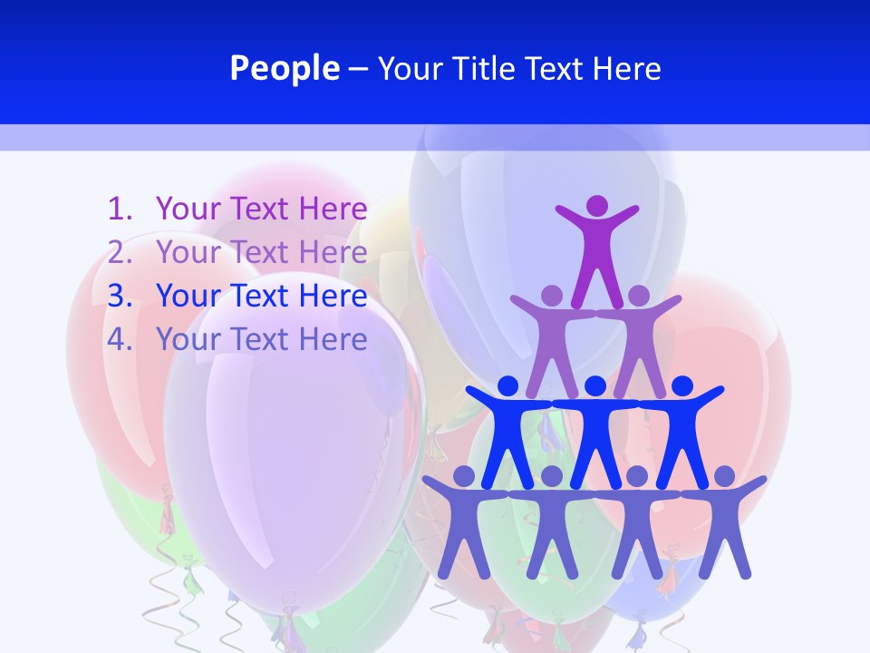 Multicolor Surprise Helium PowerPoint Template