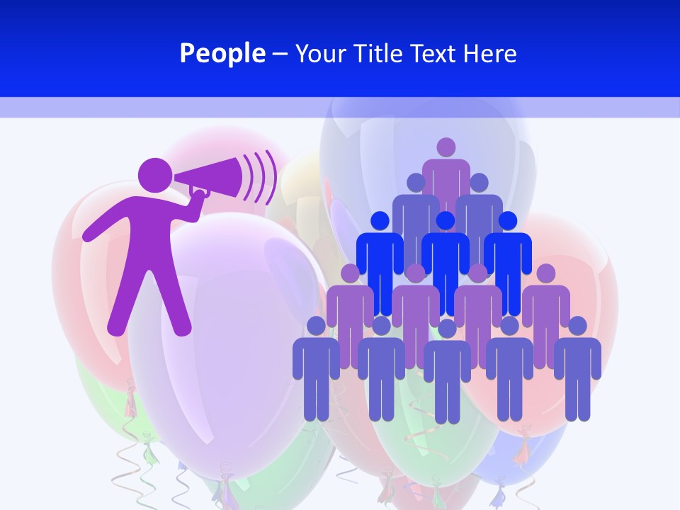 Multicolor Surprise Helium PowerPoint Template