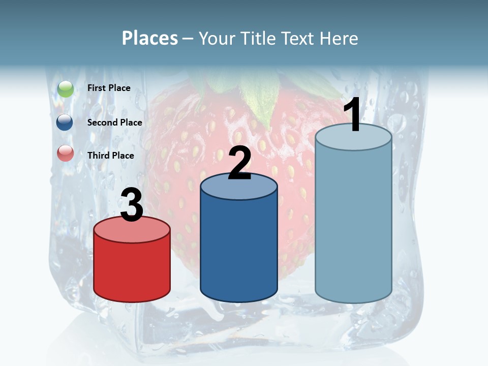 Ice Crystal Wet Melting PowerPoint Template
