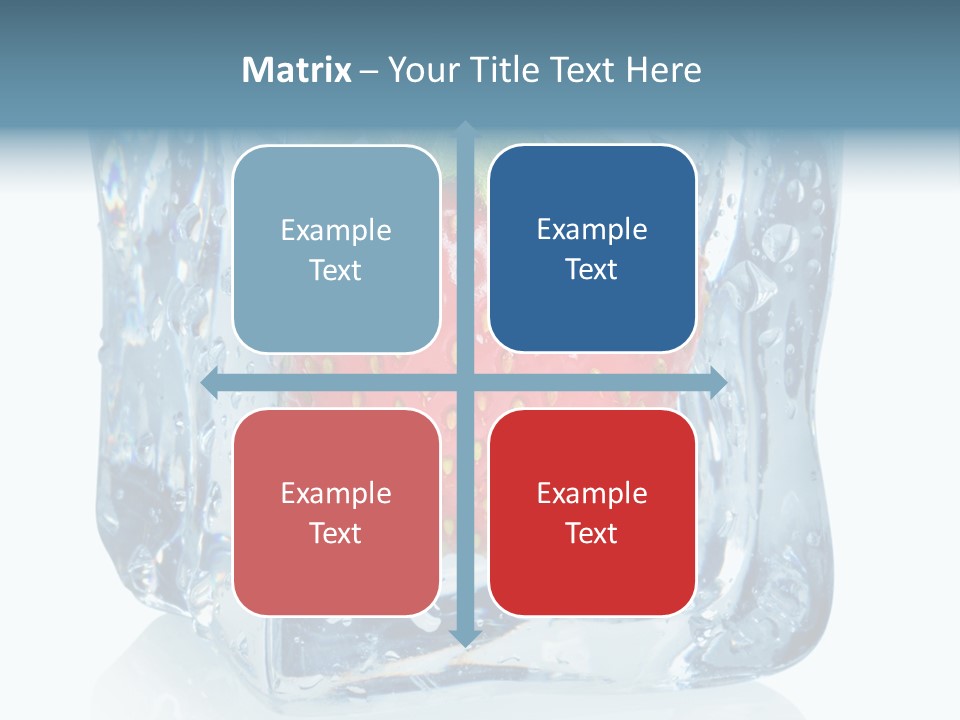 Ice Crystal Wet Melting PowerPoint Template