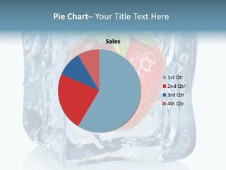Ice Crystal Wet Melting PowerPoint Template