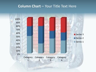 Ice Crystal Wet Melting PowerPoint Template