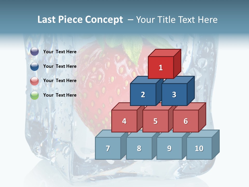 Ice Crystal Wet Melting PowerPoint Template